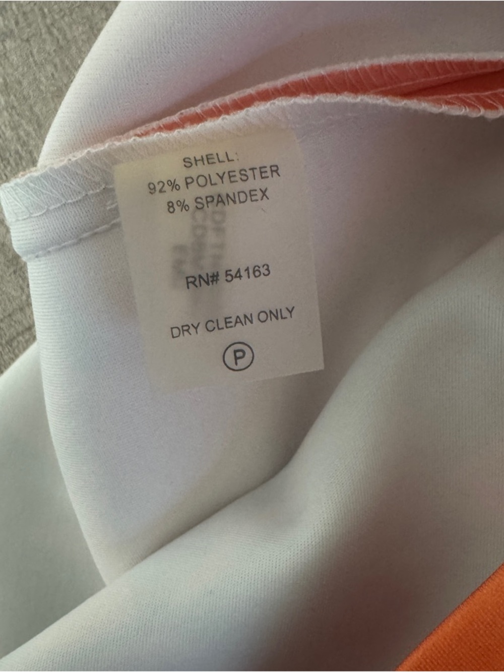 CALVIN KLEIN Orange Pink Floral Sheath Sleeveless Dress Size 8 - Picture 5 of 5